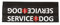 Tacticollar - Dog Leash Sleeves (Leash Wrap), Double Sided, Highly Visible, Provide Advanced Warning to Prevent Accidents (Service Dog)