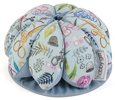 Hobby Gift Novelty Fabric Pincushion - 10 x 9.5 x 9.5cm - Sewing Scissors
