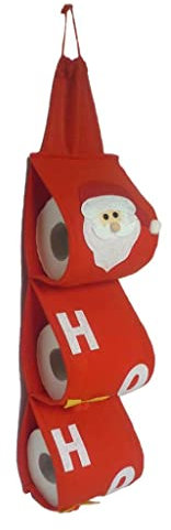 pistro Toilettenpapierhalter für Weihnachten, Rot