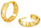 KRKC&CO Creolen Ohrringe S925 Silber 15mm, Unisex Iced Out Klappcreolen mit Römischen Zahlen, 14K Gold beschichtet Huggie Hoop Ohrringe, antiallergisch, Geburtstag Geschenke für Damen Männer Jungs