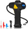 Cordless Luftkompressor, Lvelfe wiederaufladbarer Akku, 150 PSI, Handheld, für Autos, digitale elektrische Pumpe, mit LED-Licht und 3 Nozzle für Auto, Motorrad, Fahrrad, Ball