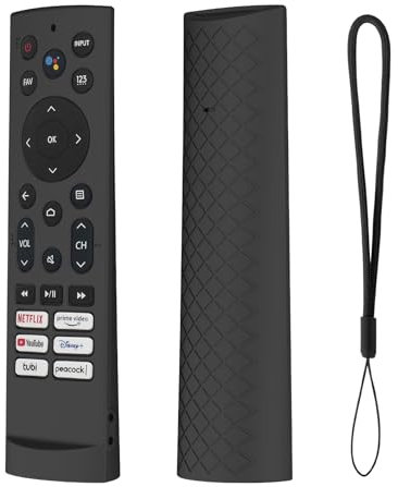 JCMOYUTY Silikon-Schutzhülle für Voice Remote ERF3A90 für U7G U8 U9G Serie 4K ULED, Schwarz