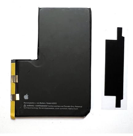 Batterie de rechange A2653 compatible avec iPhone série 13 Pro Max 4352 mAh avec tampon adhésif. Sans câble flexible avec la puce. Soudure nécessaire