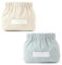 Kotkiddy 2 Stück elastische Mini-Aufbewahrungstasche aus Cord, Handtaschen für Damen, Mini-Make-up-Tasche, Cord-Aufbewahrungstasche, roter Umschlag (weiß + blau)