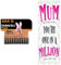 Duracell Plus AAA Batteries - Alkaline 1.5V - 0% Plastic Packaging - 10 Year Storage - LR03 MN2400 & Piccadilly Greetings Modern Birthday Card Mum One in a Million - 7 x 5 inches