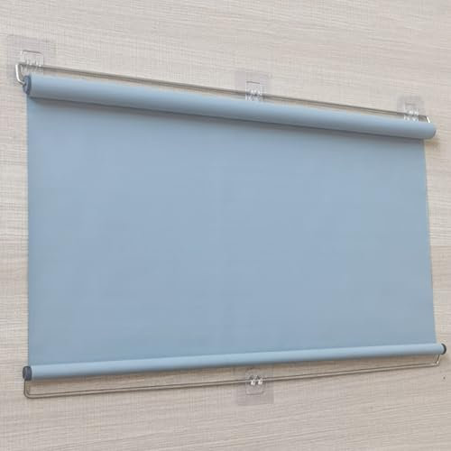 Suction Cup Roller Blinds,Automatic Retractable Roller Shades,Sunscreen Insulation Shading Curtain Window Shade Blind, Privacy Screen,UV Protection,No Drilling (Gray,W100×H150cm/39×59in)
