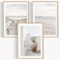 OHBIMBA® Sets Von 3 Poster & Kunstdrucke Zum Einrahmen - Zimmer Deko Und Wanddeko Wohnzimmer - Deko Wohnzimmer und Bilder Schlafzimmer - Strand Boho Deko - 50x70 cm - Ohne Bilderrahmen