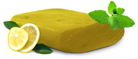 Dungl Schmied feste Seife Zitronen-Minze - Handmade Soap - Naturseife ohne Palmöl - Pflegeseife - Körperseife für alle Hauttypen - milde Peeling Seife handgemacht - Seifenstück natürlicher Duft