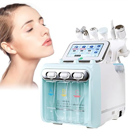 Máquina De Hidrooxígeno, Máquina De Limpieza Facial Profesional De 350 W Con 6 Sondas Y Pantalla Táctil De 7 Pulgadas, Descompone Rápidamente Moléculas De Agua E Hidratación Rápida, Para El Hogar
