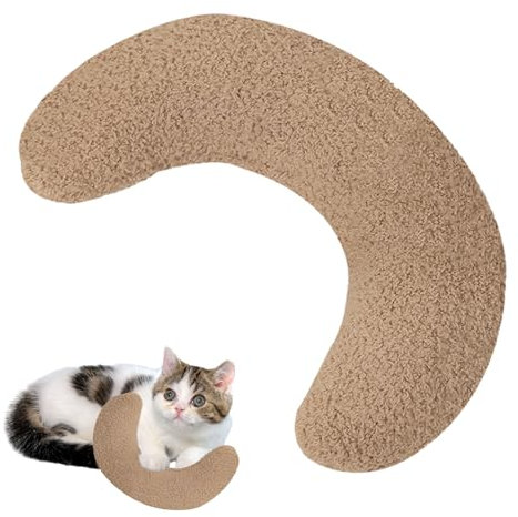 Larfraecy Kopfkissen für Hunde Katzen 27x20x10CM Weiches und bequemes Bett für Katzen und Hunde,Kissen für Hunde und Katzen Kissen zum Schlafen Ausruhen Spielen (Khaki)