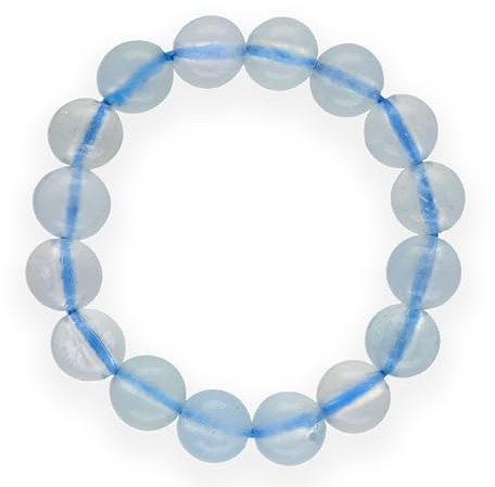 Lebensquelle Plus Mini Kugel Ring | 4mm | Hochwertiger Edelsteinring (Aquamarin, 59-61)