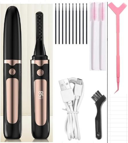Heated Eyelash Curler Electric Lash Heat,Eyelash Curler Heat,Elektrische Wimpernwickler USB-Aufladung, Passend FüR Alle Wimpernwickler Led-Bildschirme Mit 4-Temperaturmodi