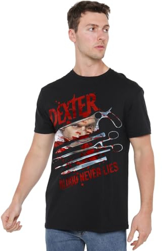 Dexter Blood Never Lies Unisex T Shirt, Black, Medium
