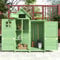 Jtyca Gartenhaus Holz, Geräteschuppen, Geräteschrank Garten, Outdoor Schrank Wetterfest, Bxt: 118x54 cm, 118 X 54 X 173 cm (Bxtxh), PVC-Dach, Grünes