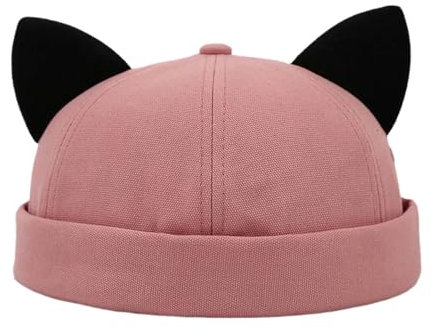 MLWSKERTY Süßer Schädelkaps Mützen Kätzchen Ohren Atmungsable Mützen Für Familienversammlungen Freund Geburtstag
