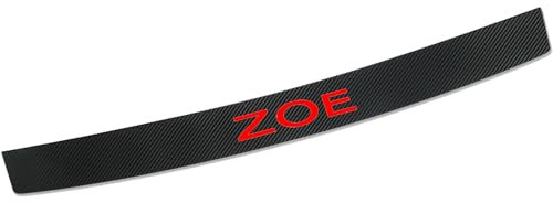 KLHYWEN Ladekantenschutz Stoßstangenschutz Kofferraum Kantenschutz Streifen Kompatibel mit Ren-Ault Zoe | Auto Innen Zubehör Kratzschutz Selbstklebend Kohlefaser Aufkleber,Red