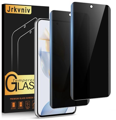 Jrkvniv Protector Pantalla de Privacidad para Honor 90 5G Cristal Templado Antiespia Protectora Vidrio Película Dureza 9H Antiarañazos Sin Burbujas Privacy Screen Protection,2 Piezas