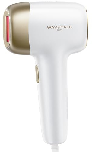 Wavytalk IPL Hair Removal Device for Women - 24J Dual-Pulse Technology & Ice Cooling Care Function, Painless IPL Hair Remover for Face, Body, Bikini, Men (White)