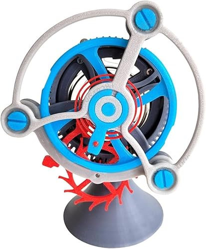 3D Printed Mechanical Tourbillon Clock Movement Jigsaw Puzzle Kit - DIY Assembly Model, Creative Decor - Fun Gift Ornament