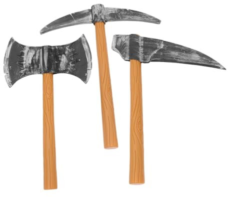 BESPORTBLE 3 Pièces Accessoires de Cosplay GNOME Mousse Pioches et Pelle pour Halloween Fête Représentation sur Scène pour Déguisements et Jeux de Rôle