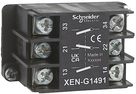 Schneider Electric, Harmony, XENG1191, SPRING RETURN CONTACT BLOCK, 1 NC + 2 NO