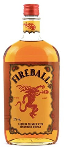 Fireball Cinnamon Whisky Liqueur, 1 L