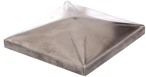 Alberts métal GAH 418038 Capuchon Poteau carré souder | Acier Lot de 10, 80 x 80mm, 100 x 100mm