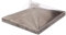 Alberts métal GAH 418038 Capuchon Poteau carré souder | Acier Lot de 10, 80 x 80mm, 100 x 100mm