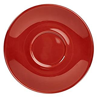 Genware NEV-182115R Royal Saucer, 16 cm, Red (Pack of 6)