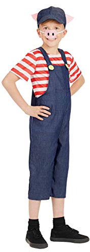 Fun Shack Disfraz Cerdito Niño, Disfraces de los Tres Cerditos, Traje Cerdo, Disfraces de Cuento, Disfraz Carnaval Niño - XL