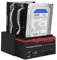 Docking Station per disco rigido, Docking Station HDD SATA / IDE da 2,5 pollici da 3,5 pollici Dual-Bay USB 3.0(EU Plug)