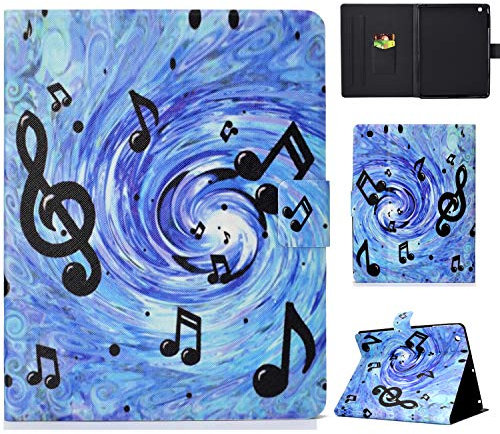 Custodia per iPad 2 3 4 - [Multi-angli] Slim Fit Folio Smart Pieghevole Cover con Auto Svegliati/Sonno per Apple iPad 2 / iPad 3 / iPad 4 Retina (con Tasca per le Schede),Spartito