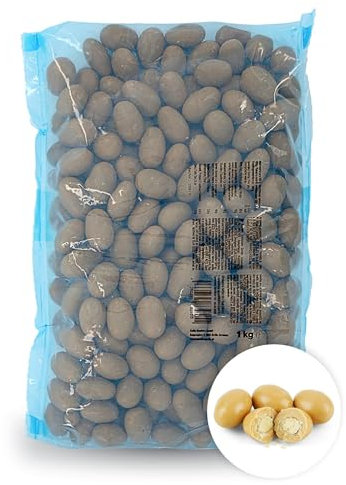 KoRo - Amandes chocolat et caramel au sel de mer 1 kg - le plaisir sucré-salé des amandes californiennes avec du vrai chocolat belge