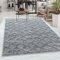 Carpetsale24 Teppich Wohnzimmer Hoch-Tief Effekt 3D Rauten Design Grau 80 x 150 cm Läufer - Hochflor Teppich Schlafzimmer Retro Design Weich Pflegeleicht Elegante Teppich Flauschig für Küche Esszimmer