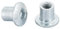 HEXATON Dadi a Manicotto M10 x 20 x 13 mm - 50 Pezzi - Dadi Esagonali per Mobili a Testa Tonda con Flangia e Cava Esagonale - Acciaio Zincato