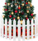 MCEAST 16 Stück Weihnachtsbaum Zäune weiß Lattenzaun Grenze 4,6 x 12 Zoll Mini Kunststoff dekorative Zäune für Haus Hochzeit Fee Garten Party