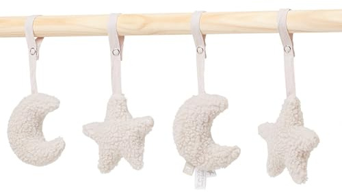 Jollein Baby Gym Toys Mond Nougat (4 stücke)