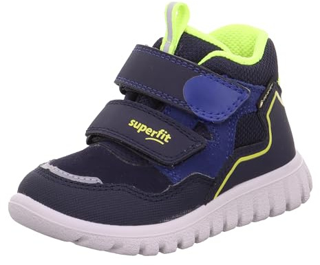 Superfit SPORT7 Mini leicht gefütterte Gore-Tex Lauflernschuhe, BLAU/GELB 8000, 27 EU