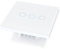 LumenTEC Interrupteur tactile 3 voies - Interrupteur mural encastré - Plaque en verre - 110-220 V - Fonction écran tactile/Wifi (3 positions, blanc)
