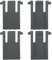 4 unids Soporte de Teclado Soporte de Teclado pies Patas Kit de reemplazo para Teclado Logitech K120 Teclado