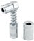 QWORK 90 Degree Grease Coupler Adapter with Sleeves, Fits Tight Spaces, Prevents Leaks, Suitable for Auto, Truck, Farm Equipment