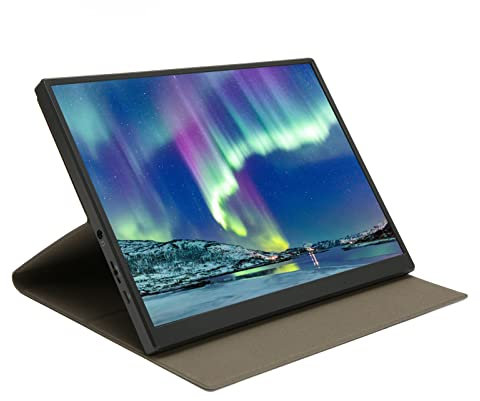 Garsent 10.5in Small Monitor, 1920x1280 FHD IPS Portable Monitor with Protective Case, Built in Dual Stereo Speakers, for Expanding Screen, Gaming Entertainment, Work, etc.