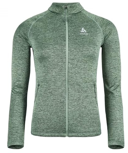 Odlo Damen Langarm Shirt mit Reißverschluss TENCIA, Loden Frost Melange, S