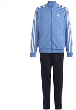 adidas Mädchen Trainingsanzug, Blue Fusion Met./White, 152