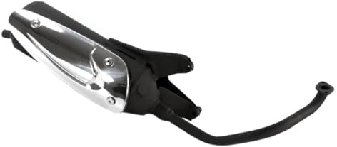 125cc Scooter Black Exhaust System compatible with Lexmoto Vienna 125 WY125T-121