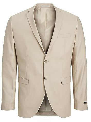 JACK & JONES Men's Jprsolaris Noos Blazer, White Pepper/fit: Super Slim fit, 42R