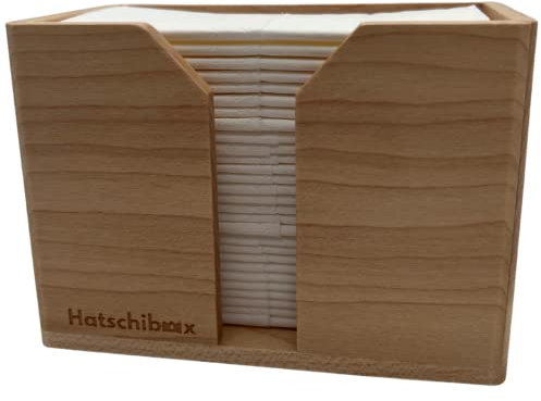 Hatschibox aus Ahornholz, Taschentücher Box - Stylische Taschentuchbox, Tücherbox nachfüllbar (Ahornholz)