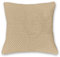 wometo Kissenbezug Strick 45x45 beige - Reißverschluss Oeko-TEX Sofakissen Dekokissen warme weiche Kissenhülle mit edlem und schlichtem Strickmuster