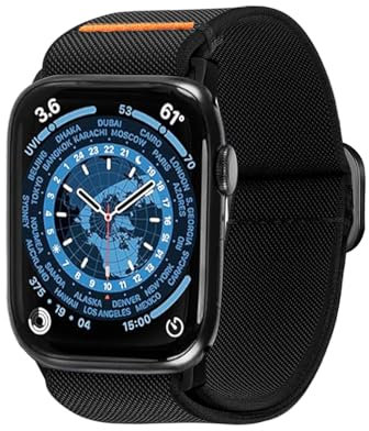 chinbersky Kompatibel mit Apple Watch Ultra 2/Ultra Armband 49mm 44mm 42mm 40mm 38mm, Weiches Verstellbares Ultra Armband, Nylon Armband Frauen und Männer für iWatch SE Series 9/8/7/6/5/4/3/2/1