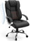 Farini Executive Office Chair, High Back Ergonomic Chairs with Padded Cushion, PU Leather Chairs with Adjustable Lumbar Support and Smooth Rolling Wheels